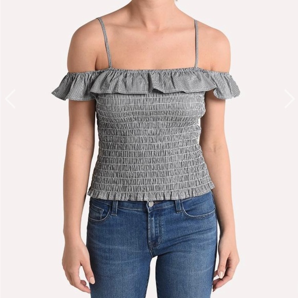 BB Dakota Chase Me Smocked Top -Small NWT - Picture 1 of 8